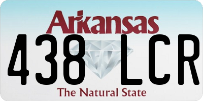 AR license plate 438LCR