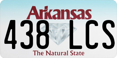 AR license plate 438LCS