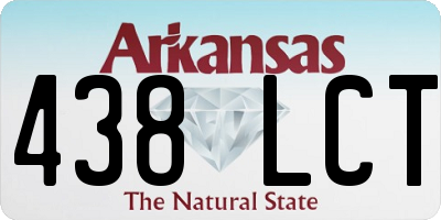 AR license plate 438LCT
