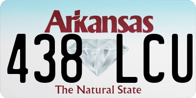 AR license plate 438LCU