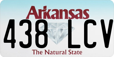 AR license plate 438LCV