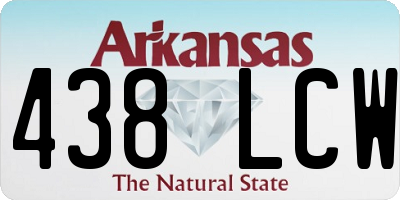 AR license plate 438LCW