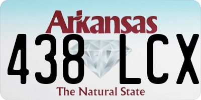 AR license plate 438LCX