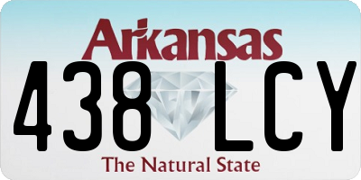 AR license plate 438LCY