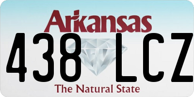 AR license plate 438LCZ
