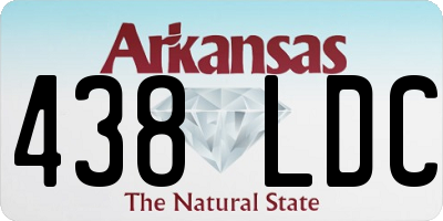 AR license plate 438LDC