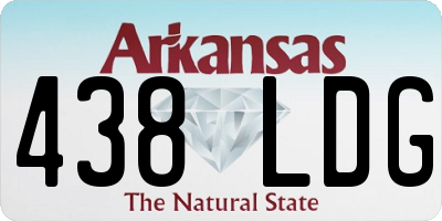 AR license plate 438LDG
