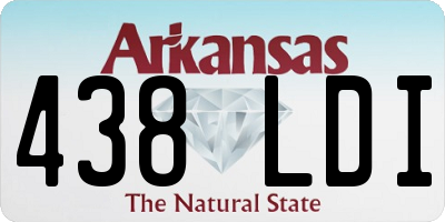 AR license plate 438LDI