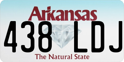AR license plate 438LDJ
