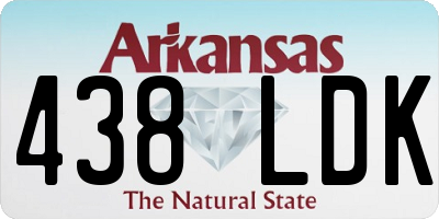 AR license plate 438LDK