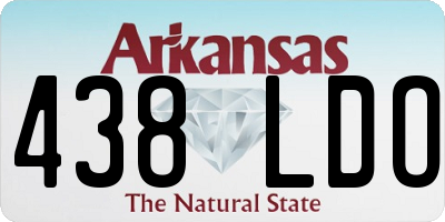 AR license plate 438LDO