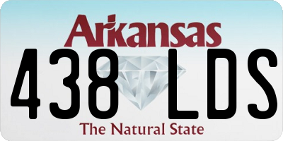 AR license plate 438LDS