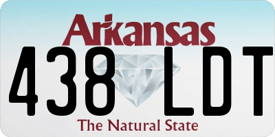 AR license plate 438LDT