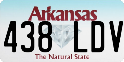 AR license plate 438LDV