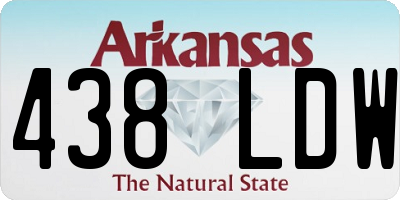 AR license plate 438LDW
