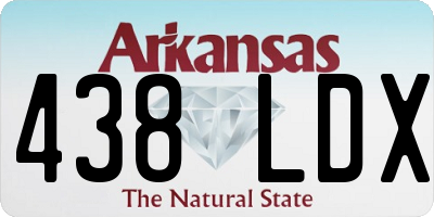 AR license plate 438LDX