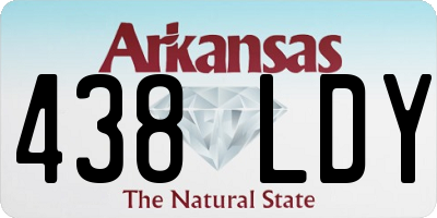 AR license plate 438LDY