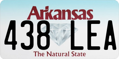 AR license plate 438LEA