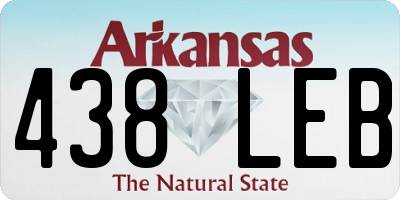 AR license plate 438LEB