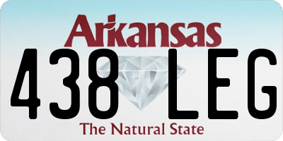 AR license plate 438LEG
