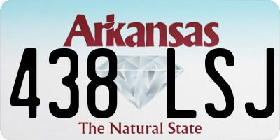 AR license plate 438LSJ