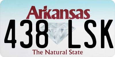 AR license plate 438LSK