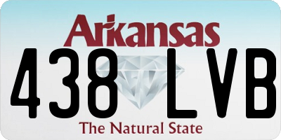 AR license plate 438LVB