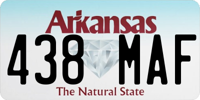 AR license plate 438MAF