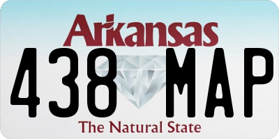 AR license plate 438MAP