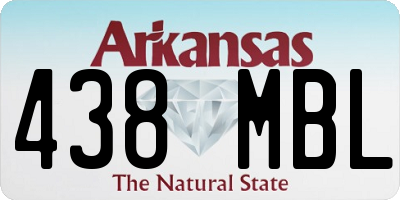 AR license plate 438MBL