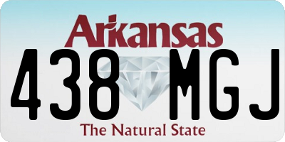 AR license plate 438MGJ