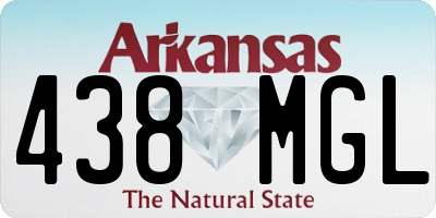 AR license plate 438MGL