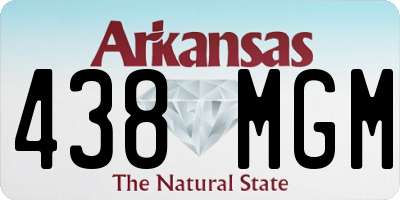 AR license plate 438MGM