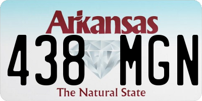 AR license plate 438MGN