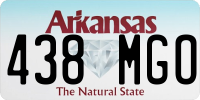 AR license plate 438MGO