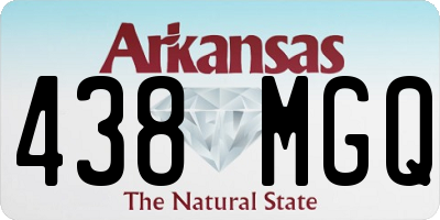 AR license plate 438MGQ
