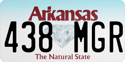 AR license plate 438MGR