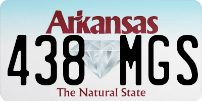 AR license plate 438MGS