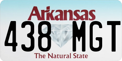 AR license plate 438MGT
