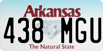 AR license plate 438MGU