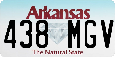 AR license plate 438MGV