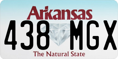 AR license plate 438MGX