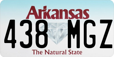 AR license plate 438MGZ