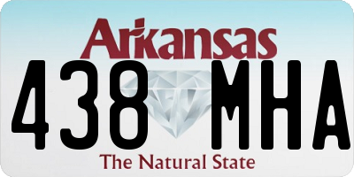 AR license plate 438MHA