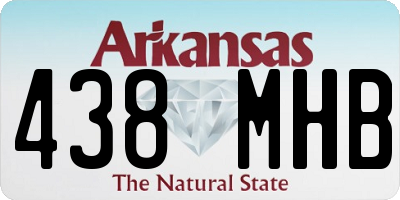 AR license plate 438MHB