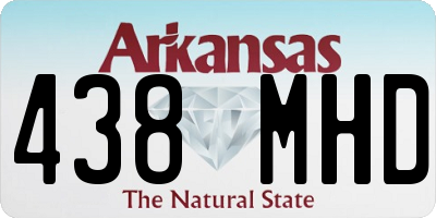AR license plate 438MHD