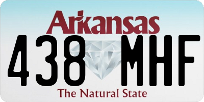 AR license plate 438MHF