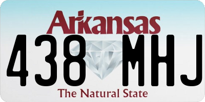 AR license plate 438MHJ