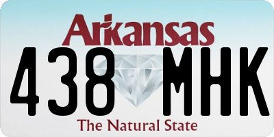 AR license plate 438MHK