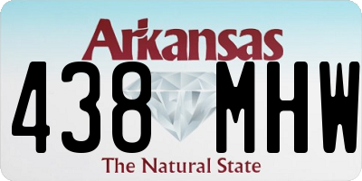 AR license plate 438MHW